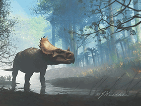 Sinoceratops / © James Kuether. Verwendet mit freundlicher Genehmigung des Autors