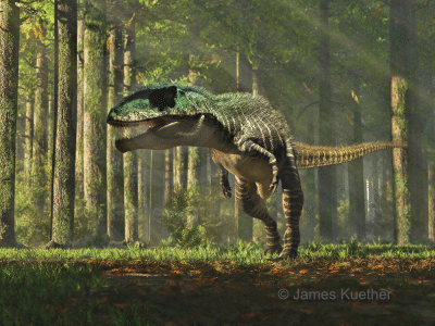 Carcharodontosaurus / © James Kuether. Verwendet mit freundlicher Genehmigung des Autors.