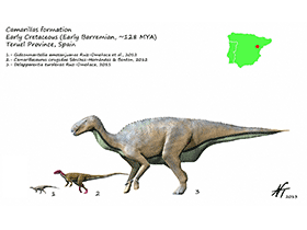 Dinosaurier der Camarillas Formation / © N. Tamura. Verwendet mit freundlicher Genehmigung des Autors