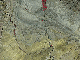 Satellitenbild der Cedar Mountains in Utah / © NASA