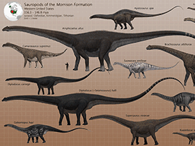 Sauropoden der Morrison Formation / © James Kuether. Verwendet mit freundlicher Genehmigung des Autors