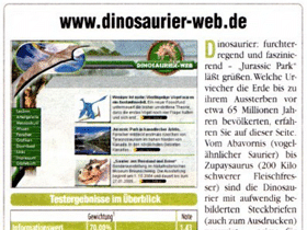 Dinosaurier-web.de, Computer Bild Beurteilung