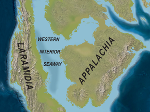 Western Interior Seaway / Sampson et al. Creative Commons 4.0 International (CC BY 4.0)