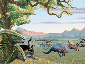 Dinosaurier der Kreidezeit / © Jan Ake Winqvist. Verwendet mit freundlicher Genehmigung des Autors